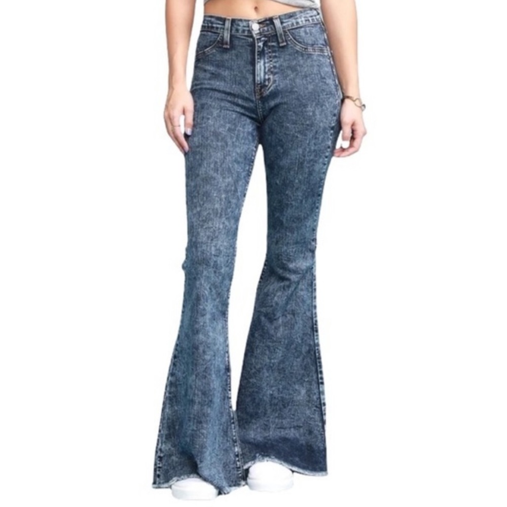Judy Blue Acid Wash Super Flare Jeans size 5 or 27